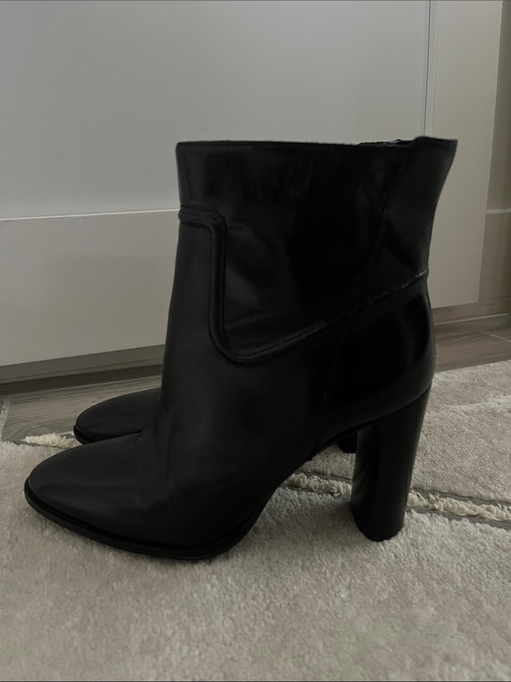 Vince Camuto Leather Ankle Boots - Women's